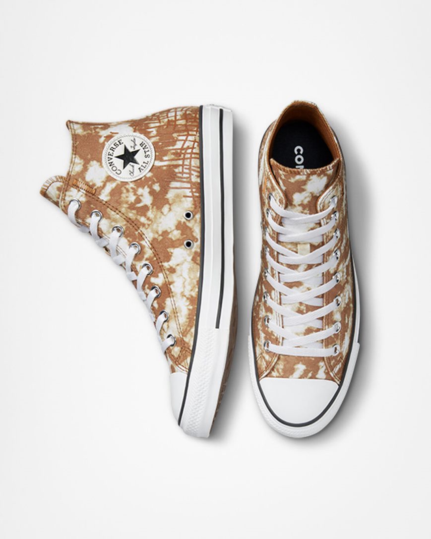 Tenisky Vysoke Converse Chuck Taylor All Star Dip Dye Panske Hnede Biele Čierne | SK 11AXLH6